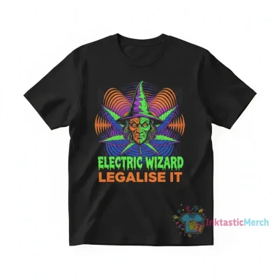 Electric Wizard "Legalise It" Heavyweight T-Shirt - Black, Size S