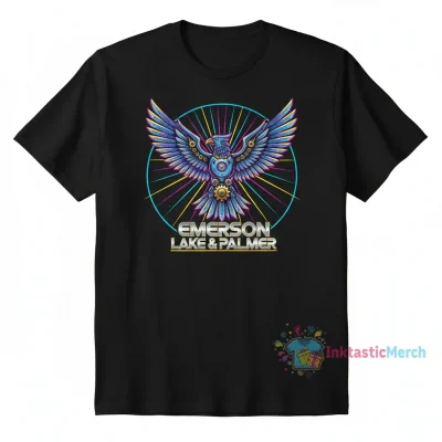 Emerson Lake And Palmer ELP Flying Bird T-shirt Men's Heavyweight T-shirt