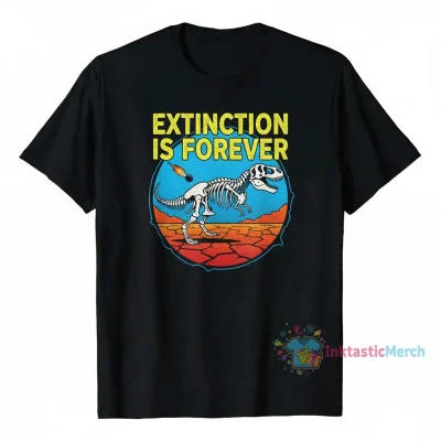 Extinction Is Forever Men's Heavyweight T-Shirt - Black, Size S