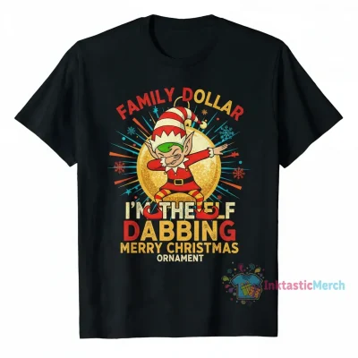 Family Dollar I'm The Elf Dabbing Merry Christmas Ornament