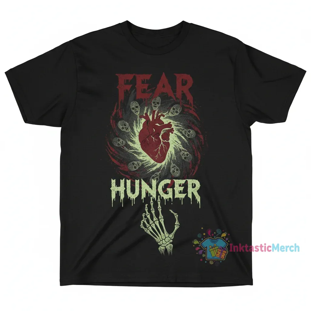 Fear and Hunger Game T-Shirt Men's Heavyweight S Black 1 Fear and Hunger Game T-Shirt Men's Heavyweight S Black