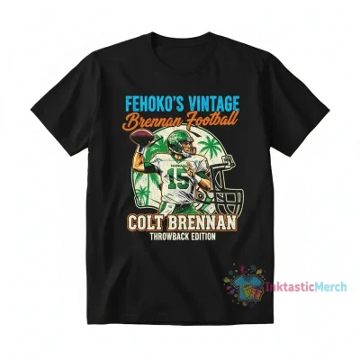 Fehoko Show Wears Colt Brennan Football T-Shirt | Fan Apparel