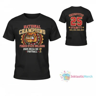 Ferris State Bulldogs 2025 NCAA DII National Championship 2-Sided Shirt