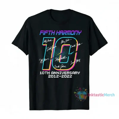 Fifth Harmony 10th Anniversary Signatures Tee