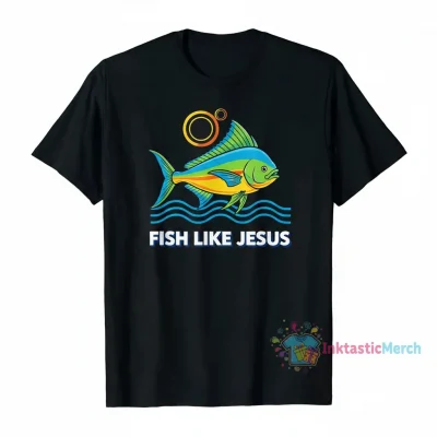 Durable & Comfortable 'Fish Like Jesus' T-Shirt for Everyday Wear