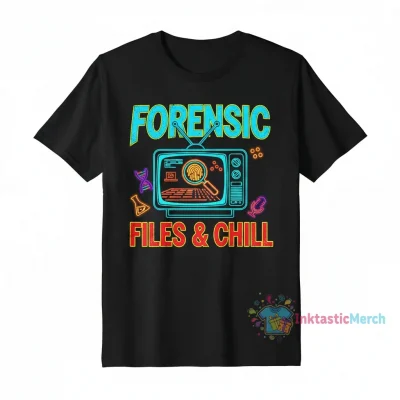 Forensic Files and Chill Forensic Science T-Shirt - Youth XL Black