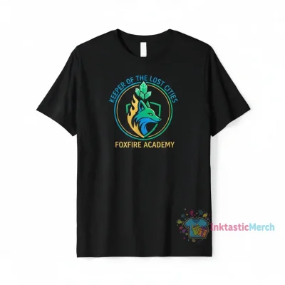 Foxfire Academy Blank Tee | Keeper Of The Lost Cities Collection | Men's Classic Fit Black