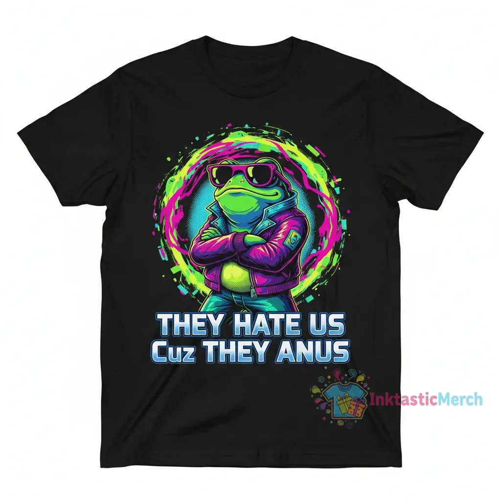 Frog They Hate Us Cuz They Anus Shirt 1 Frog They Hate Us Cuz They Anus Shirt