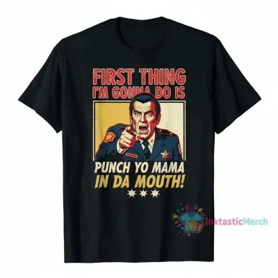 Buford T. Justice "Punch Yo Mama" T-Shirt - 70s Comedy Film Fan Gift