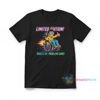 Funny Wheelchair Humor T-Shirt - Men's Heavyweight Tee