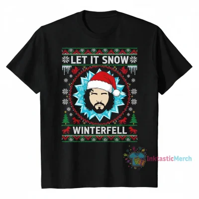 Game of Thrones Let It Snow Jon Snow Christmas T-Shirt