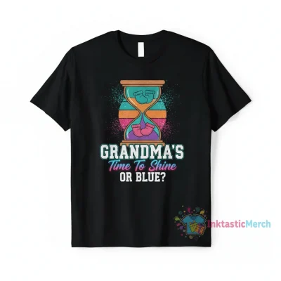 Gender Reveal Grandma Men's Heavyweight T-Shirt - Black, Size S