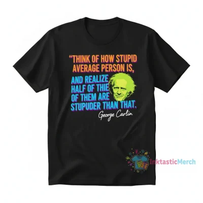 George Carlin Quote Men's Heavyweight T-Shirt - Black, Size S