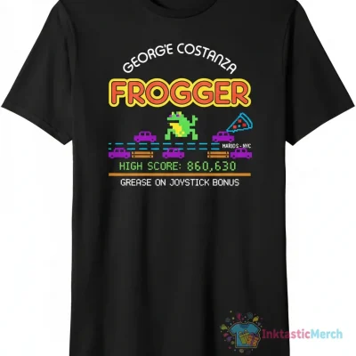 George Costanza Frogger High Score Mario's Pizza Shirt