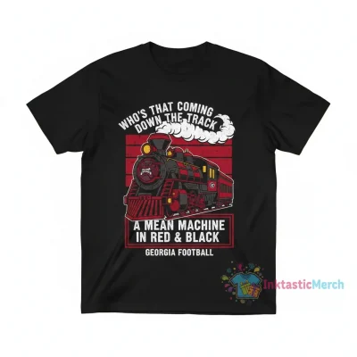 Georgia Football "Mean Machine" Red & Black Track Shirt