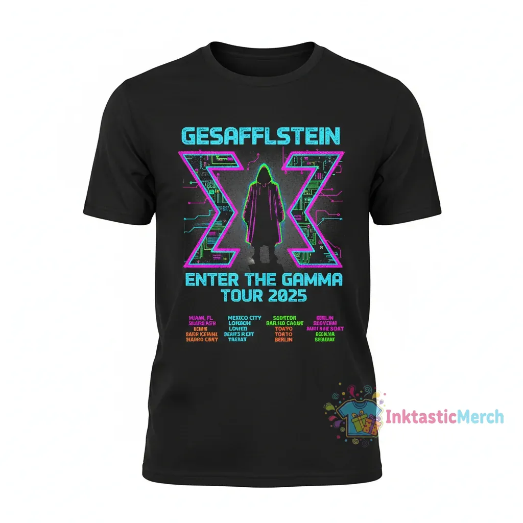 Gesaffelstein Enter The Gamma Tour 2025 Tour Shirt Men's Classic T-shirt Design File Black 1 Gesaffelstein Enter The Gamma Tour 2025 Tour Shirt Men's Classic T-shirt Design File Black