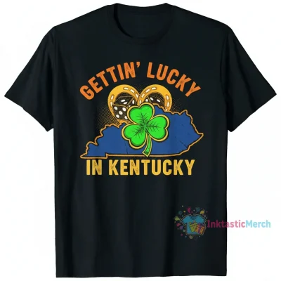 Gettin'-Lucky-In-Kentucky T-Shirts Men's Heavyweight T-shirt