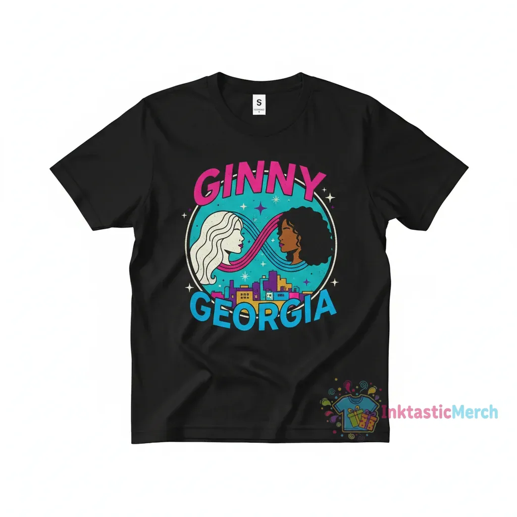 Ginny and Georgia Vintage Men's Heavyweight T-Shirt - Black 1 Ginny and Georgia Vintage Men's Heavyweight T-Shirt - Black