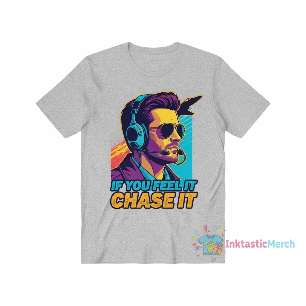 Glen Powell If You Feel It Chase It T-Shirt | Motivational Quote Graphic Tee 1 Glen Powell If You Feel It Chase It T-Shirt | Motivational Quote Graphic Tee