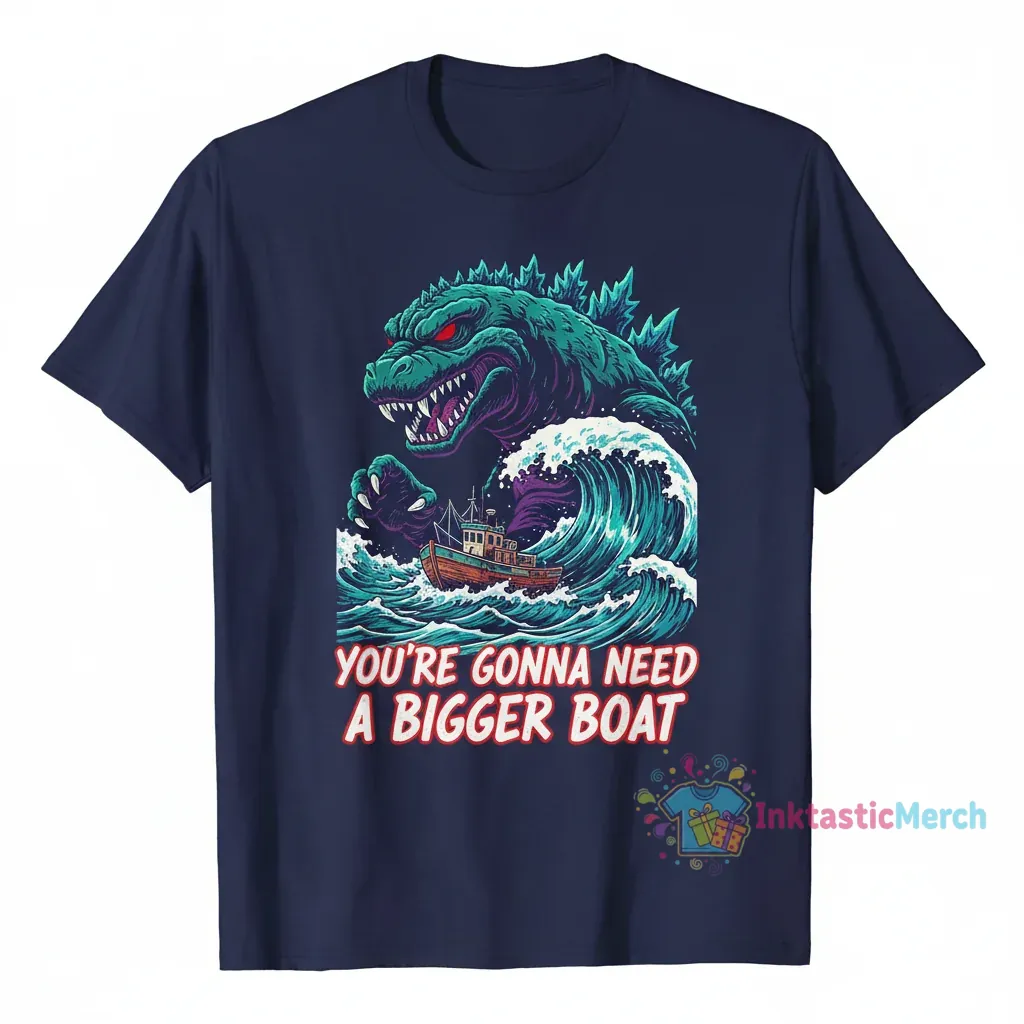 Godzilla: You're Gonna Need A Bigger Boat Tee 1 Godzilla: You're Gonna Need A Bigger Boat Tee