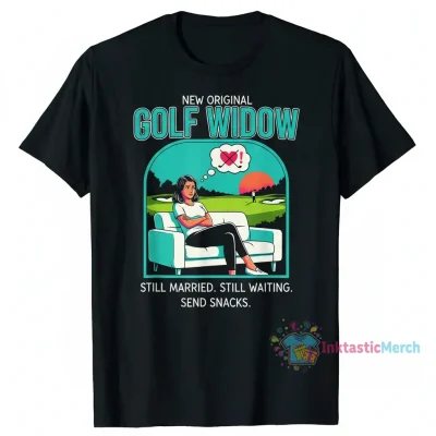 Golf Widow Wife Still Married Golfer Funny Golfing T-Shirt Men's
