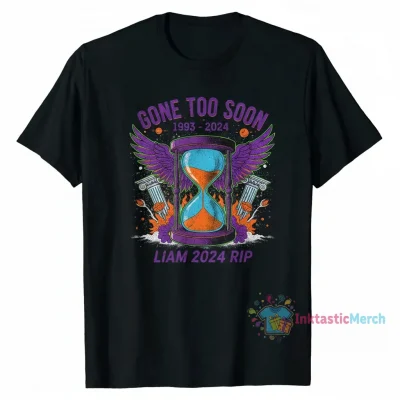 Gone Too Soon Liam 2024 Rip Men's Heavyweight T-Shirt - Black