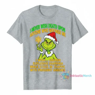 The Grinch 'Never Wish Death' Tee