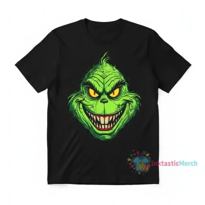 Grinch Face - Grinch - T-Shirt Men's Heavyweight T-shirt