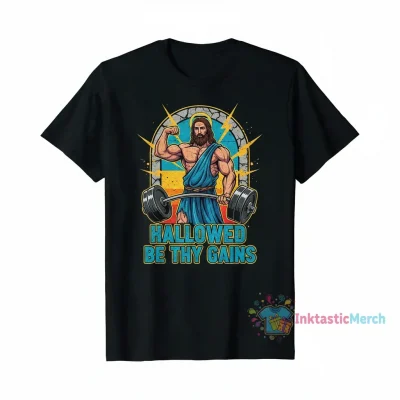 Muscle Jesus Weight Lifting Shirt