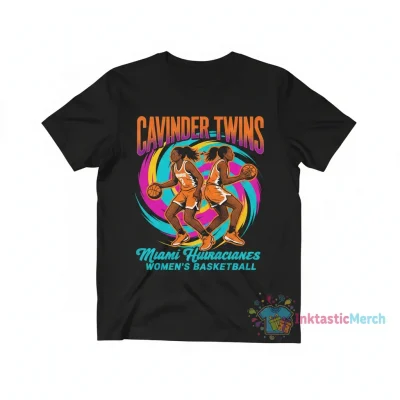 Hanna x Haley Cavinder Twins Miami Hurricanes Women's Basketball Shirt