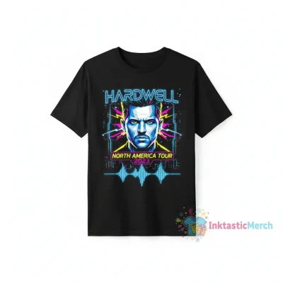 Hardwell North America Tour 2023 Shirt - DJ Fan Merchandise Men's Heavyweight T-shirt