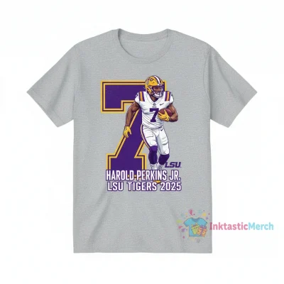 Harold Perkins Jr 7 LSU Tigers 2025 NCAA Player Shirt