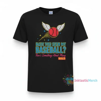 Youth Heavyweight T-Shirt: Have You Seen My Baseball? (Black, Size S)