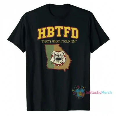 HBTFD "That's What I Told Them" Georgia Men's Heavyweight T-Shirt - Black, Size S