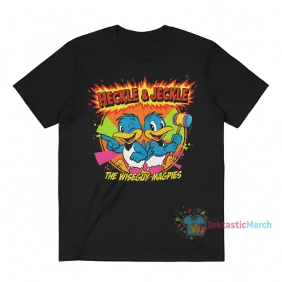 Heckle & Jeckle Classic Heavyweight Tee - Black | Iconic Style