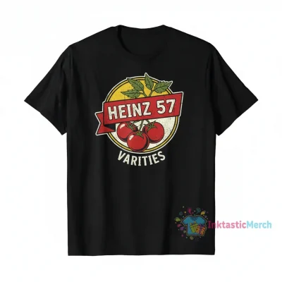 Heinz 57 Men's Heavyweight T-Shirt - Black, Size S