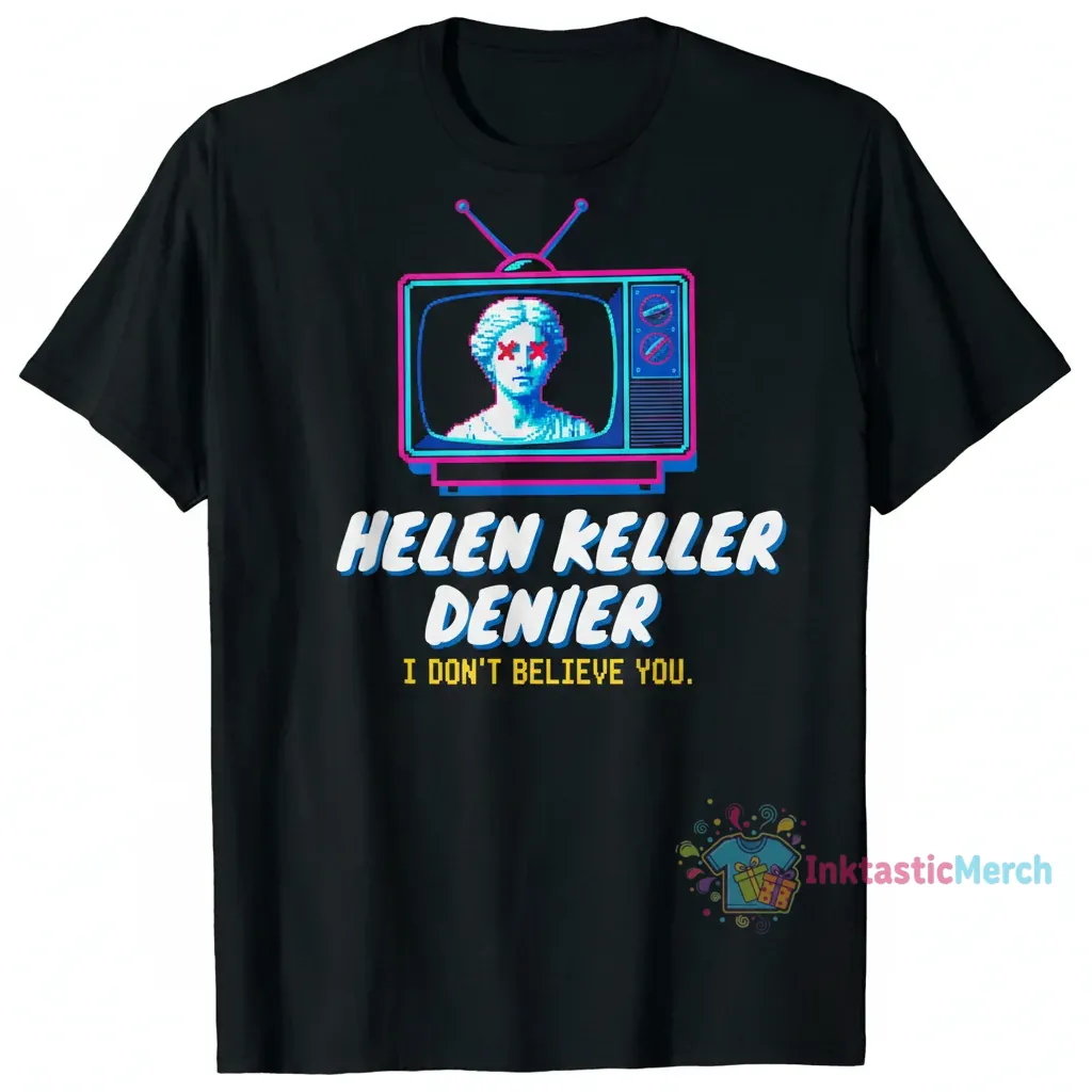 ------------Helen Keller Denier ----------- T-Shirts Men's Heavyweight T-shirt 1 ------------Helen Keller Denier ----------- T-Shirts Men's Heavyweight T-shirt