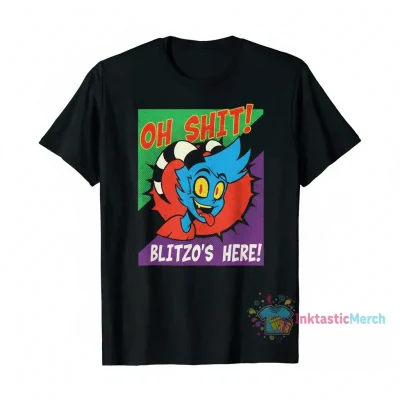 Helluva-Boss-Blitzo-Meme-T-Shirt Stickers Round Sticker 2" x 2" Kelly green