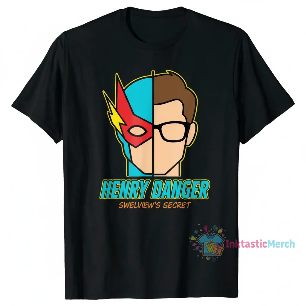 Henry Danger Classic Heavyweight T-Shirt - Men's Size S, Black 1 Henry Danger Classic Heavyweight T-Shirt - Men's Size S, Black