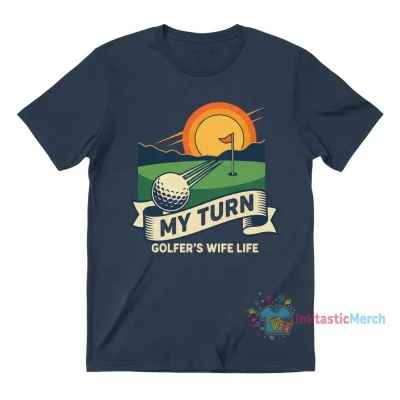 He's Golfing Comfort Colors Shirt, Golfer Wife Tee, Golf Player Shirt for Mom, Golf Season Tshirt