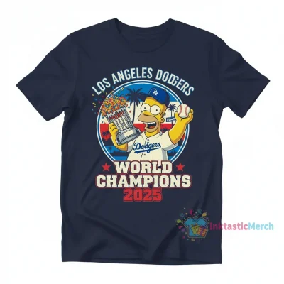 Homer Simpson x LA Dodgers World Champions 2025 Shirt - Ultimate Fan Gear