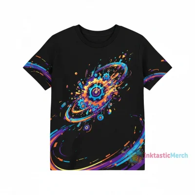 Homestuck Time Aspect 3D T-Shirt Collection for Kids - Classic Black, Size S