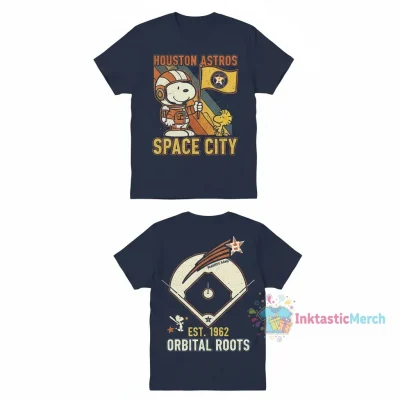 Houston Astros x Peanuts 2-Sided Flag T-Shirt