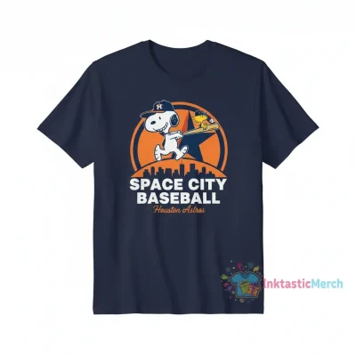 Houston Astros x Peanuts Snoopy & Woodstock Tee