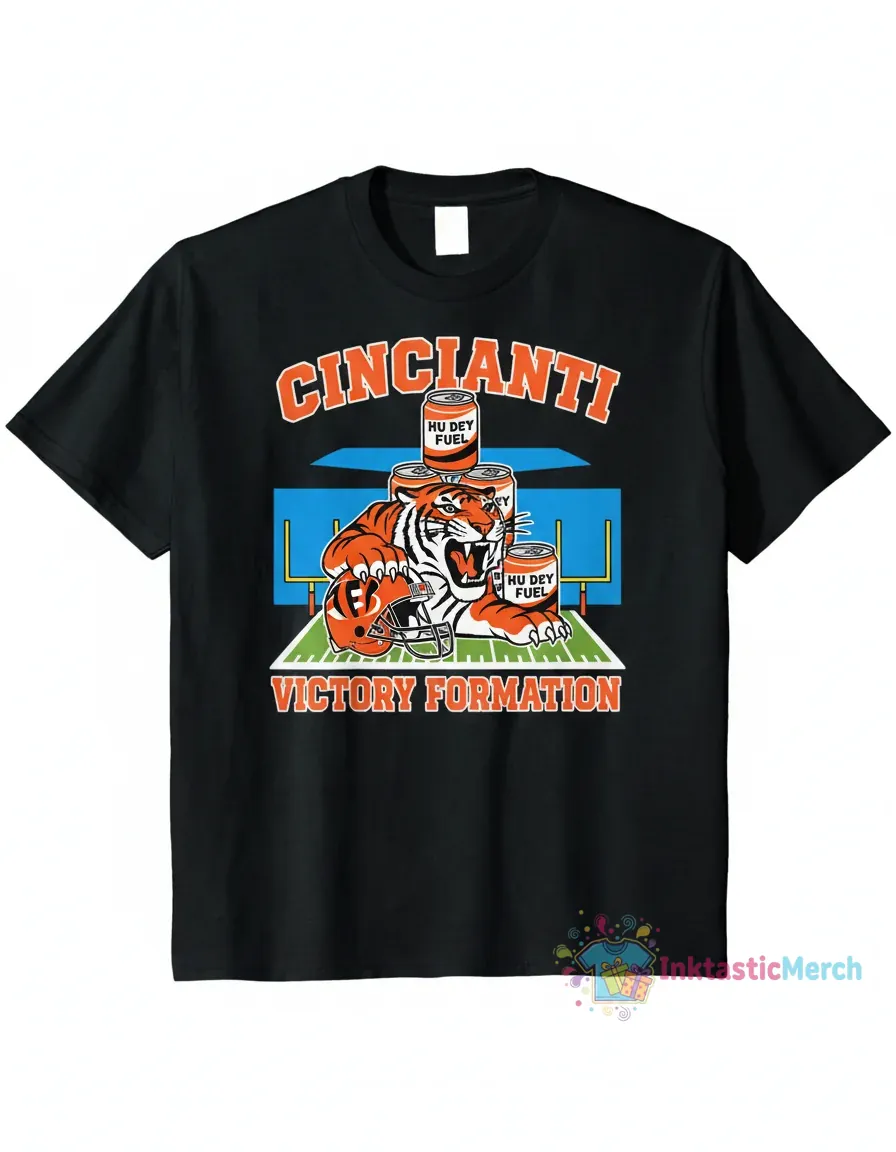 Hu Dey Victory Formation Cincinnati Bengals Football Shirt 1 Hu Dey Victory Formation Cincinnati Bengals Football Shirt