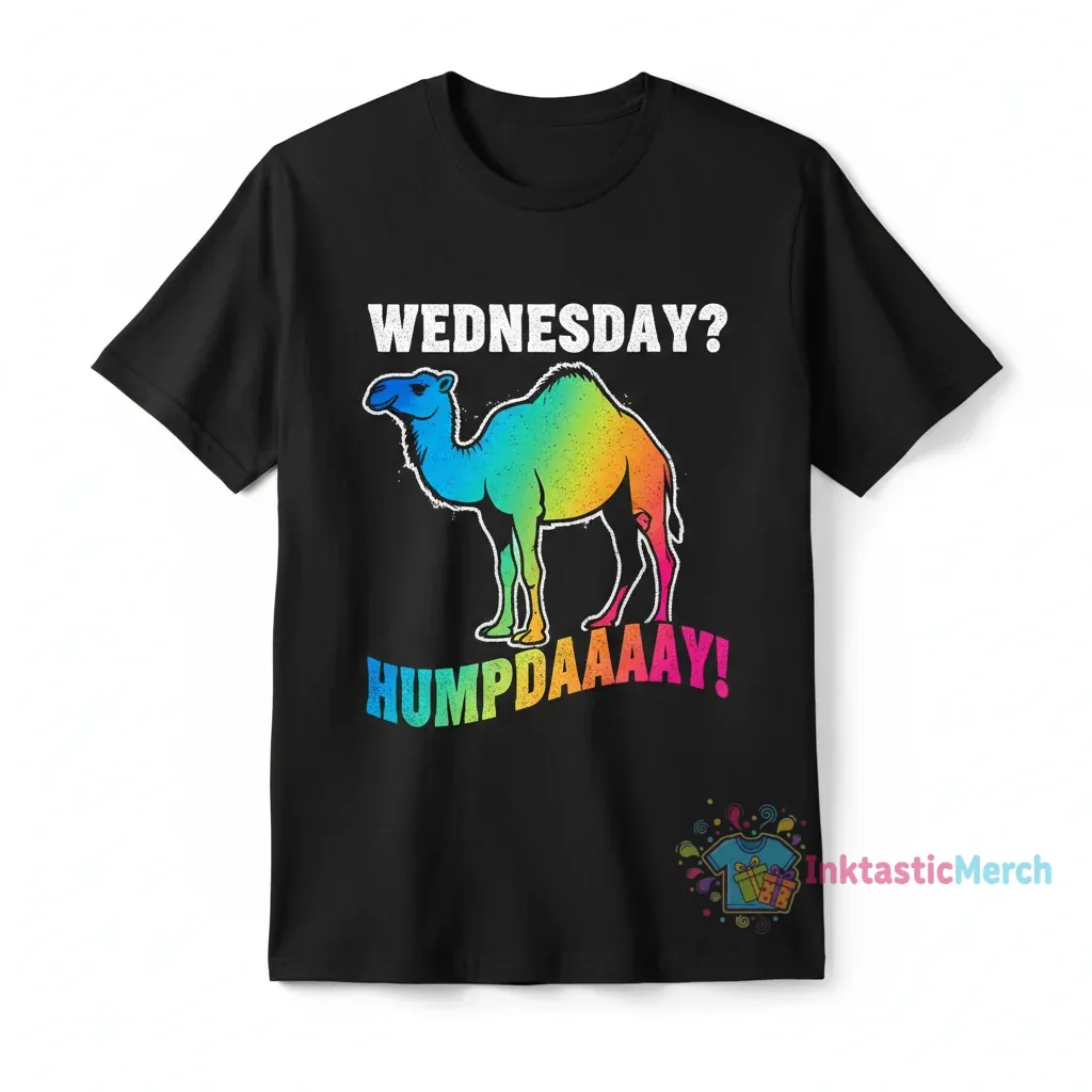 Hump Day Camel Funny T-Shirt - Men's Heavyweight S Black 1 Hump Day Camel Funny T-Shirt - Men's Heavyweight S Black