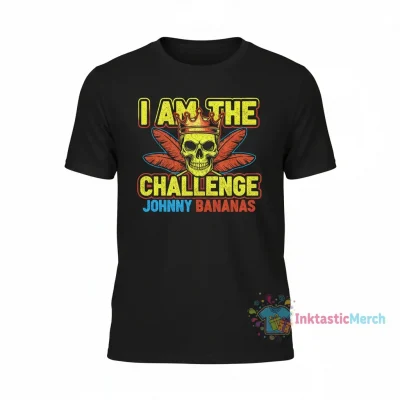 Johnny Bananas "I Am The Challenge" Men's Heavyweight T-Shirt - Black, Size S