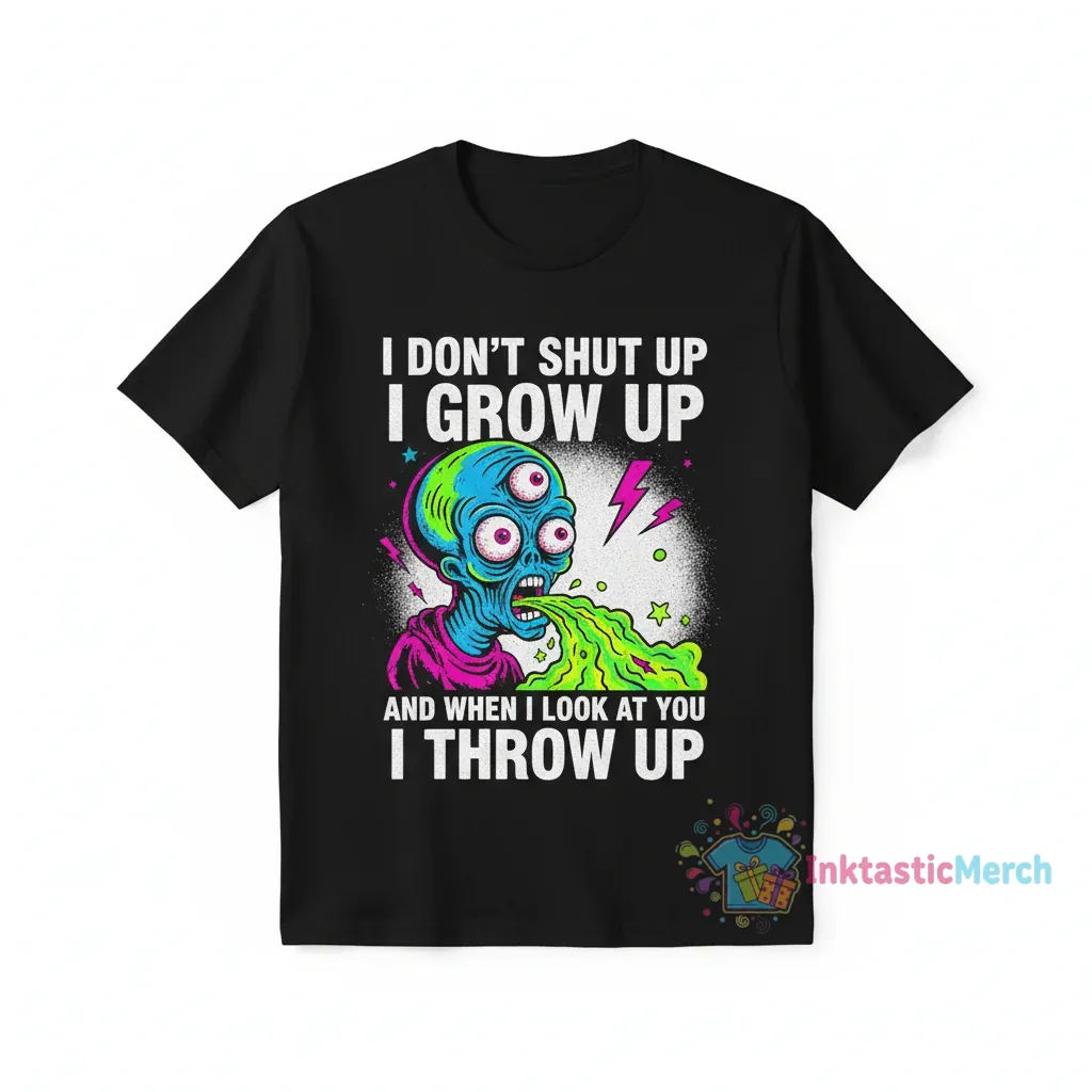 I Don't Shut Up I Grow Up, I Throw Up When I Look At You Shirt 1 I Don't Shut Up I Grow Up, I Throw Up When I Look At You Shirt