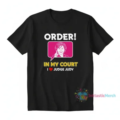 I Love Judge Judy Tee - Black