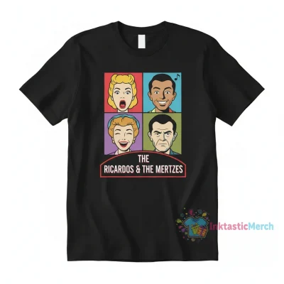 I Love Lucy Classic Characters Tee - Black